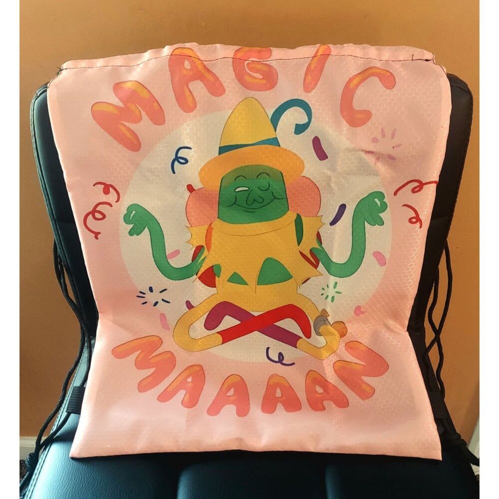 MAGIC MAAAAN Adventure Time Drawstring Bag Magic Man Cinch Sack